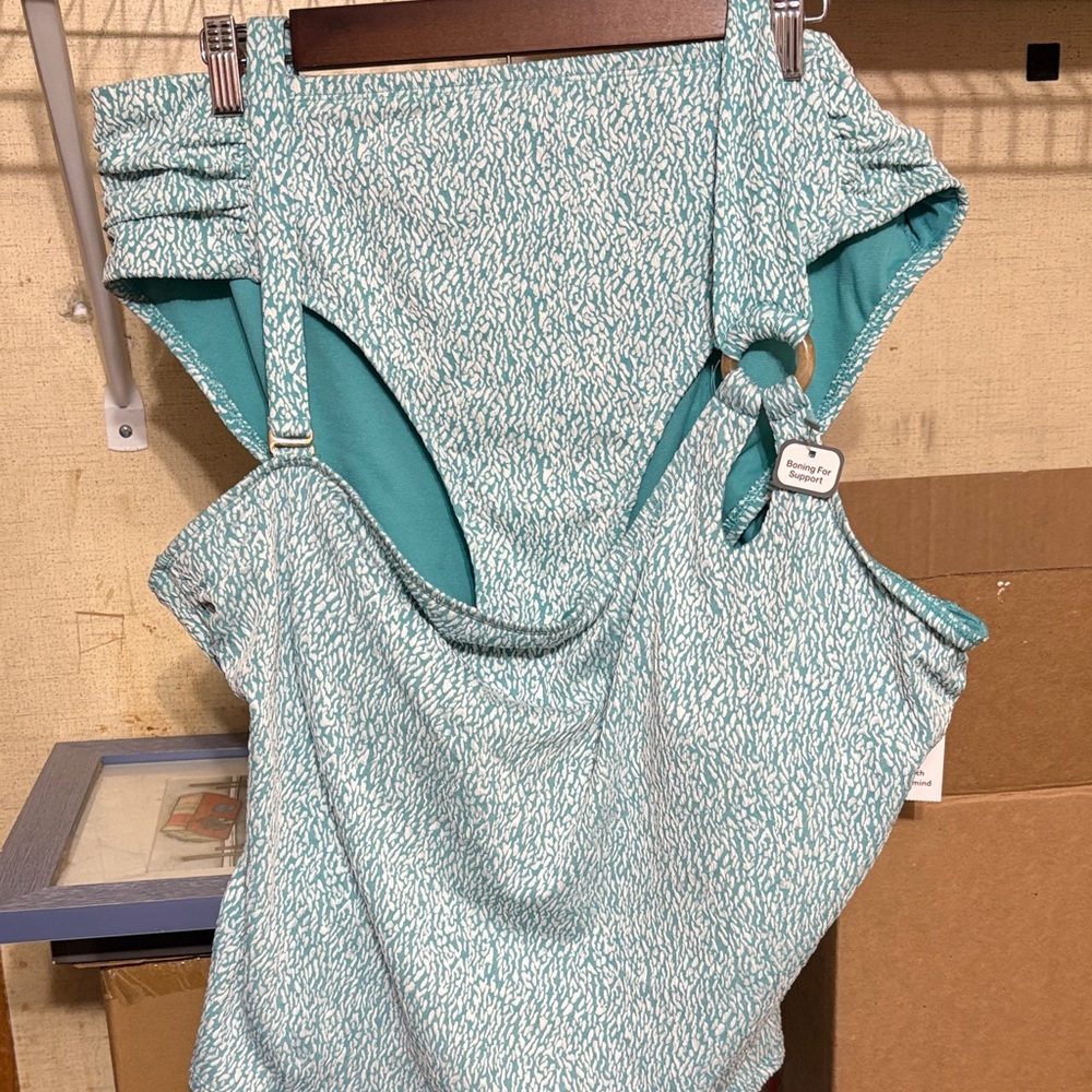 Time and Tru Teal two Piece Swimsuit